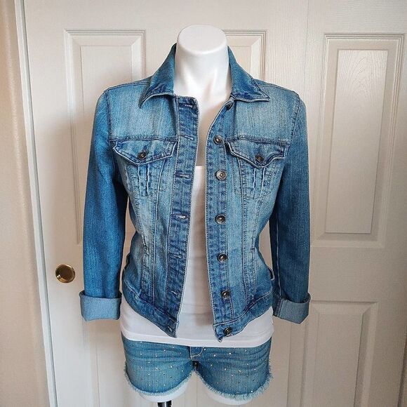 Paris Blues denim jacket sz M - Picture 1 of 8